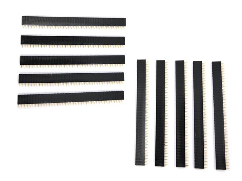 10x barrette femelle 40 broches 2,54 mm à rangée unique