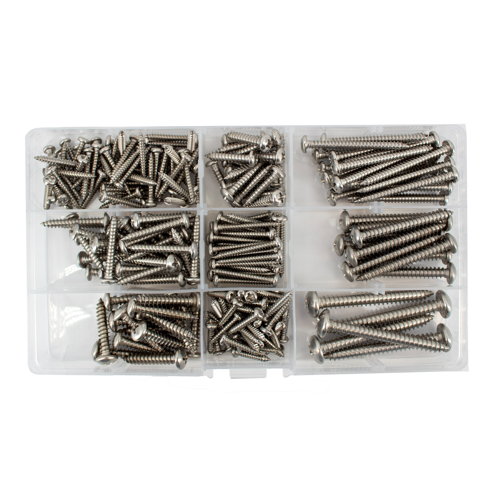 Assortiment de vis autotaraudeuses à tête ronde 235 pièces – Image 2