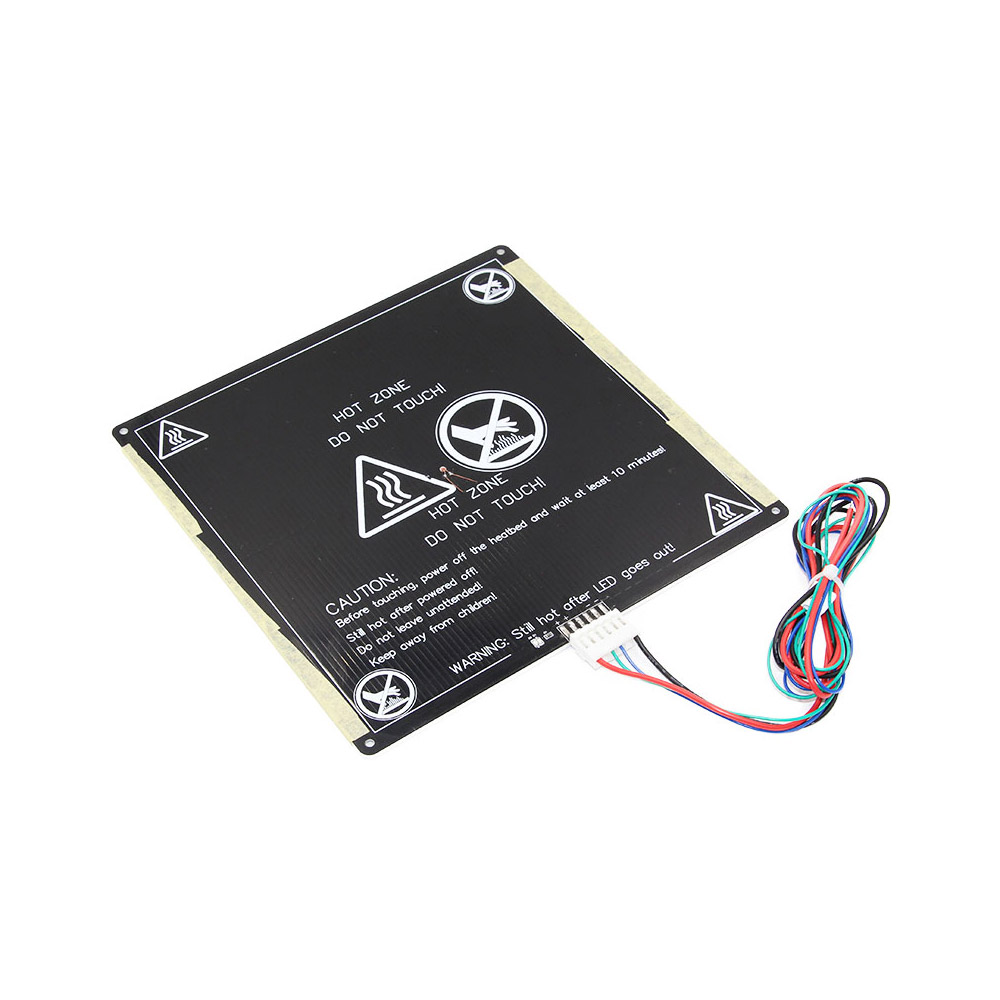 Plateau chauffant MK3 220x220 (noir) avec câble de connexion pour Anet A8 A6