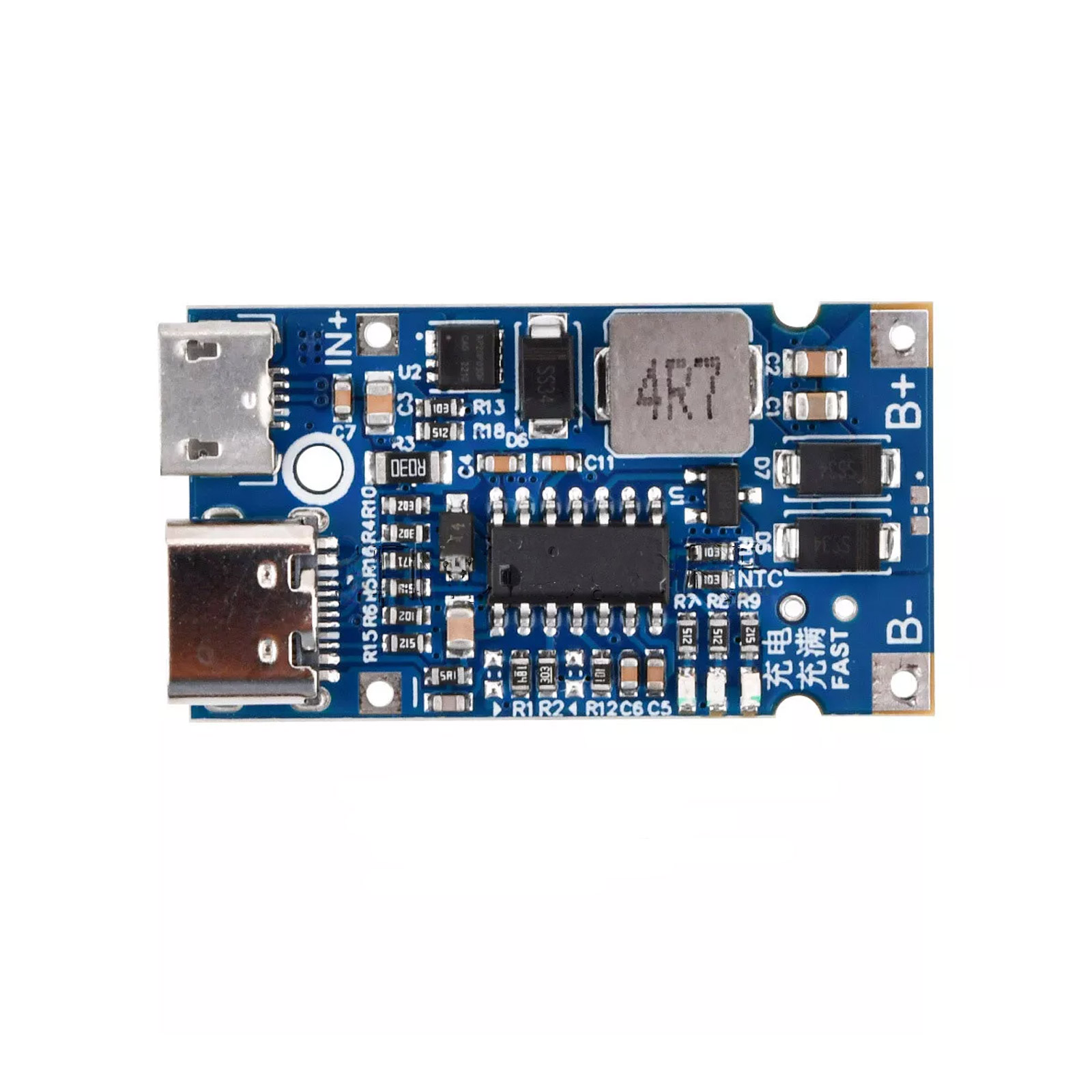 Module de charge BMS Li-ion USB-C 3S 4,5V-15V 18W 3A