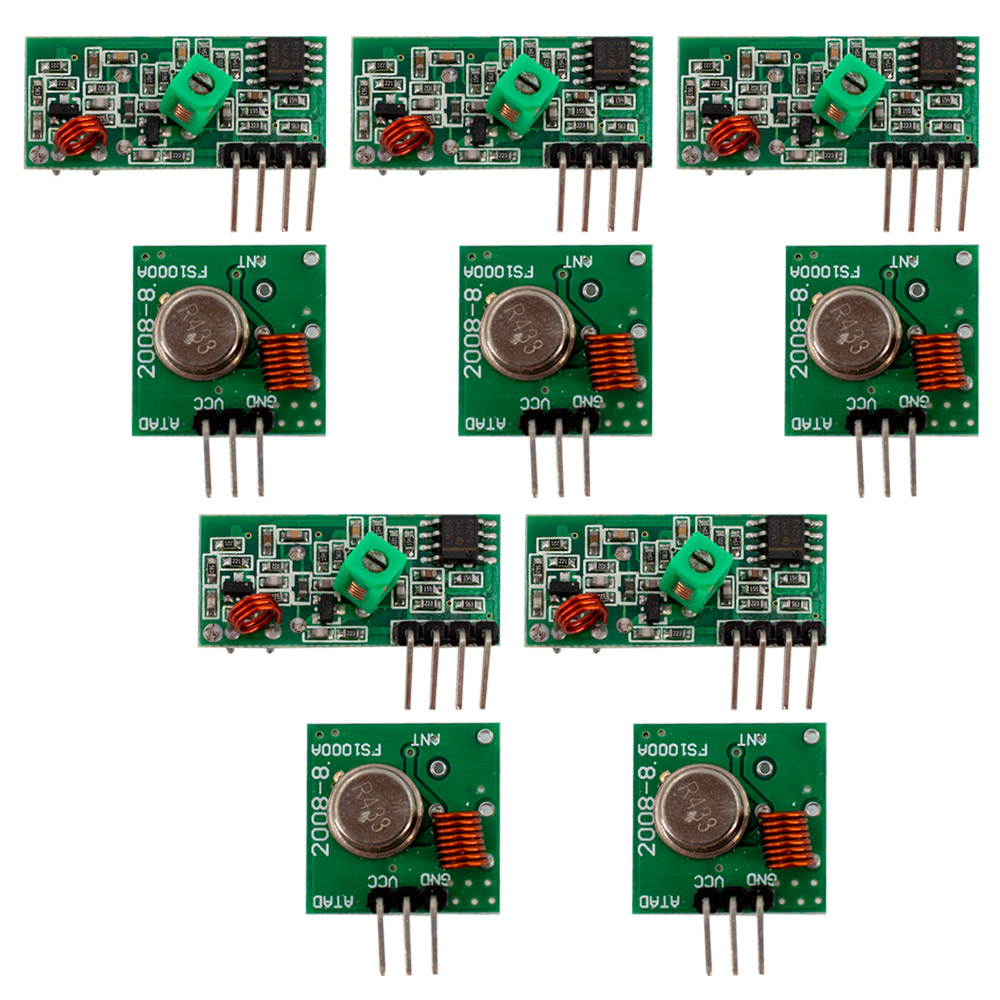 Module radio RF MX-05V 433MHz / Émetteur + Récepteur (5 pièces)
