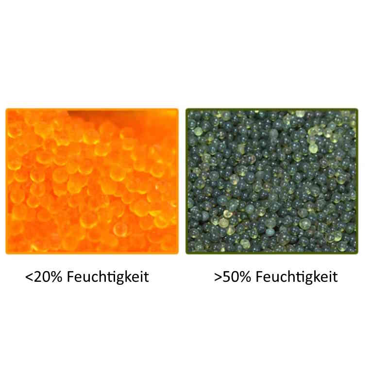 200g gel de silice orange régénérable, absorbant avec indicateur – Image 3