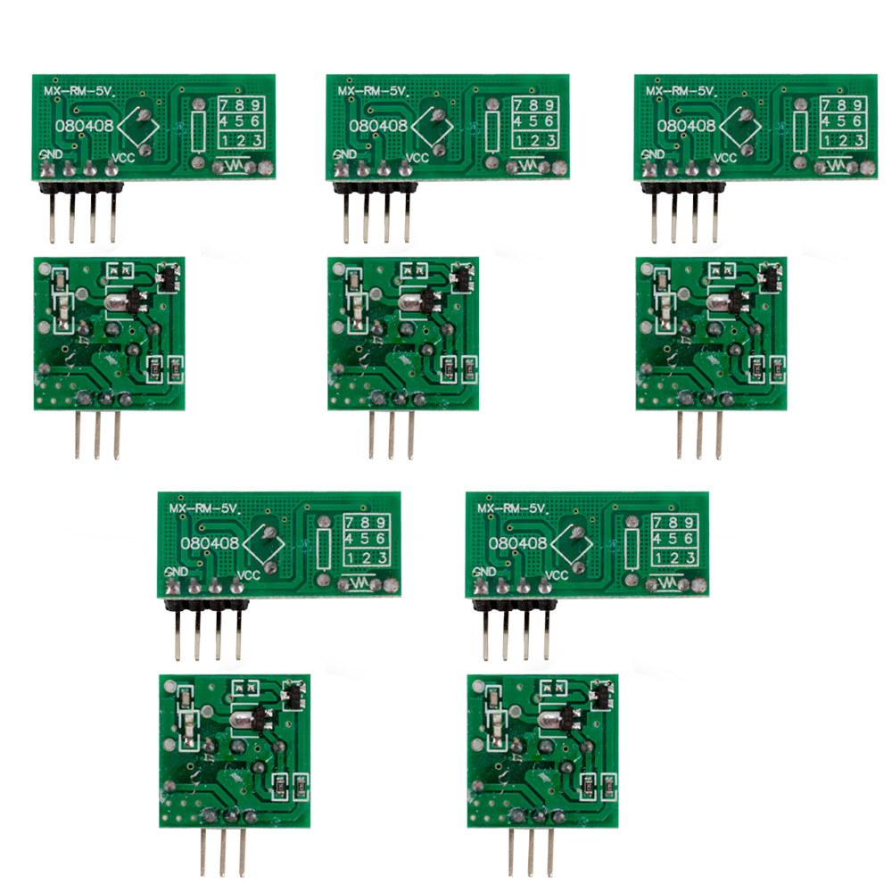 Module radio RF MX-05V 433MHz / Émetteur + Récepteur (5 pièces) – Image 2