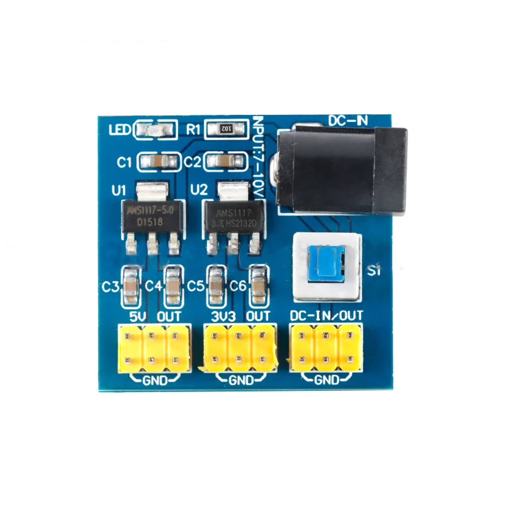 Module convertisseur de tension Power Adapter 12V vers 3,3V/5V/12V AMS1117 – Image 2