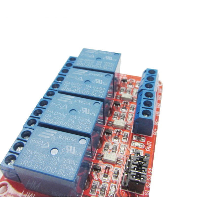 Module relais 4 canaux 5V déclencheur High / Low Level réglable – Image 2