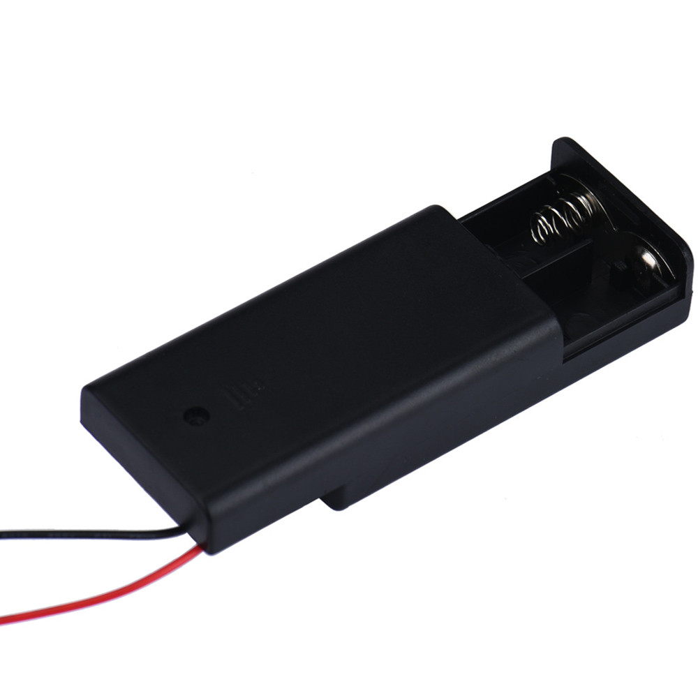 Support de piles 2x AA 3V avec interrupteur marche/arrêt
