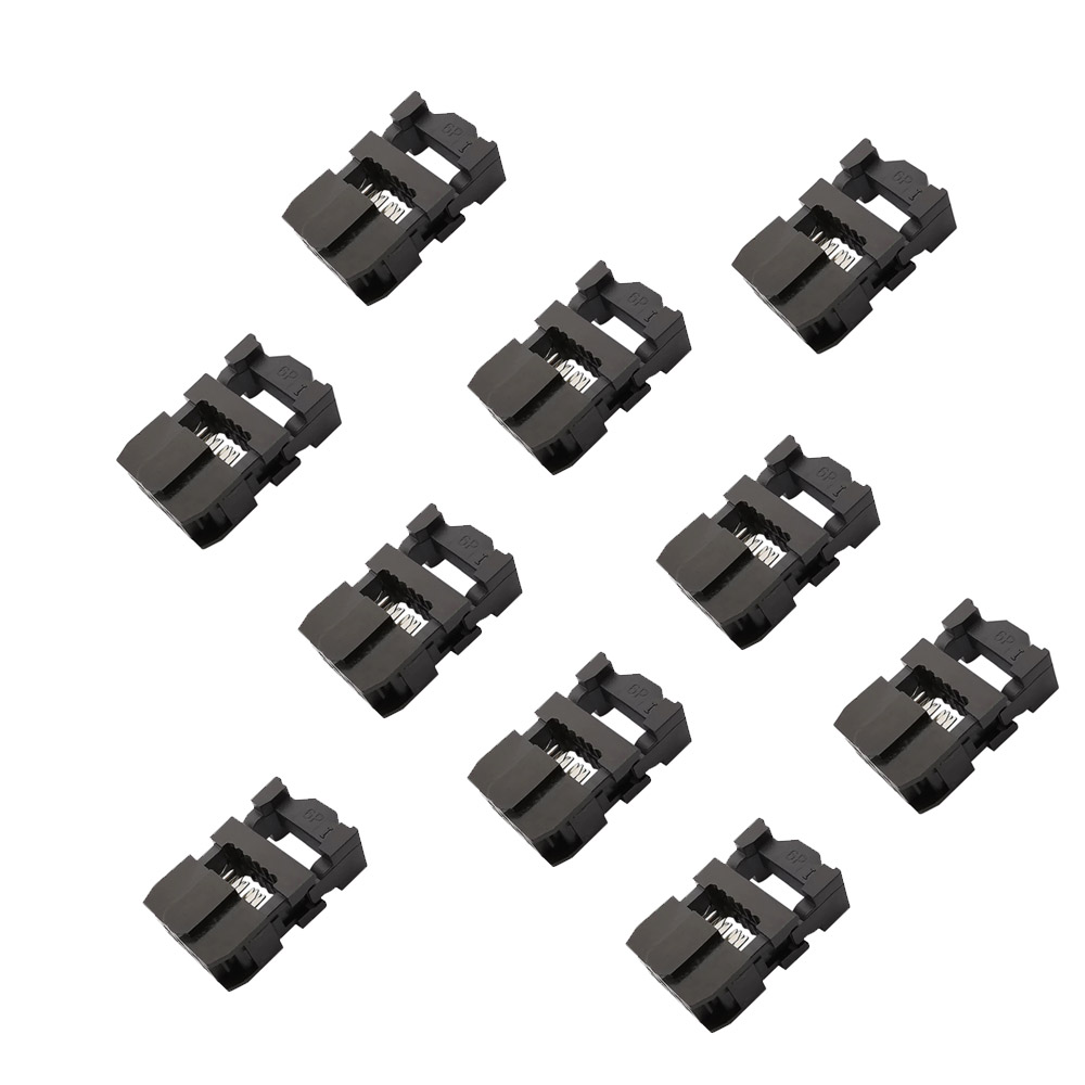 10 pièces connecteur IDC femelle 6 broches 2x3P 2,54 mm – Image 2