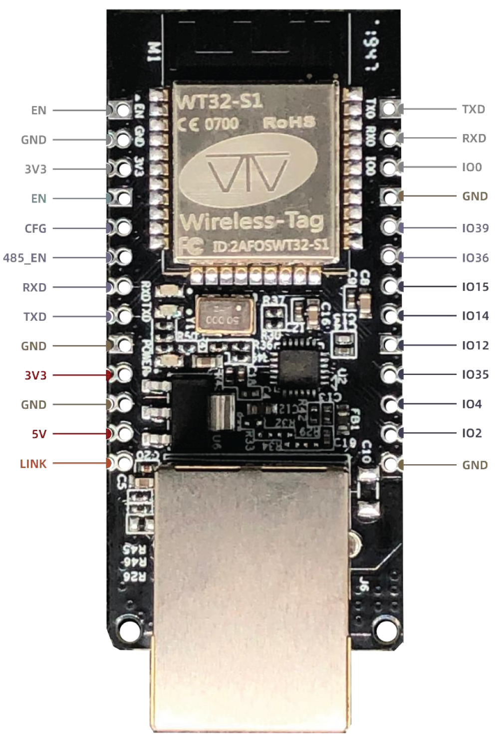 Module WT32-ETH01 ESP32 avec Ethernet/Bluetooth/WiFi – Image 5