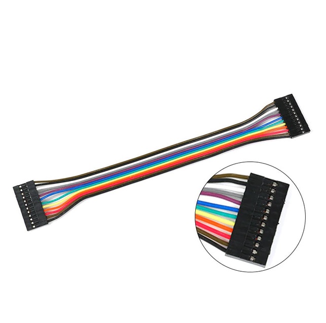 Câble Dupont 10 broches 2,54 mm femelle-femelle 20 cm