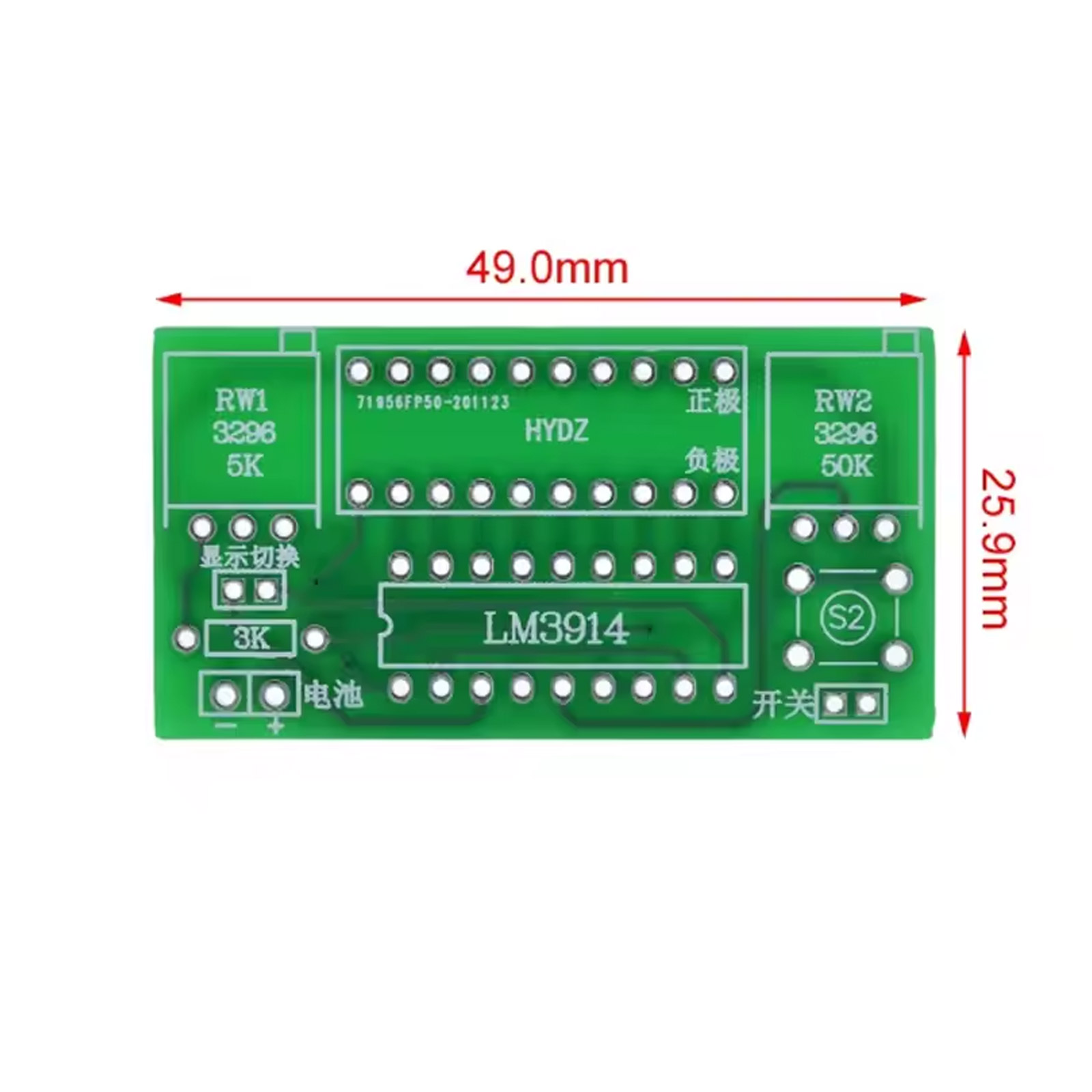 Kit indicateur LED de batterie LM3914 pour mesure de tension – Image 6