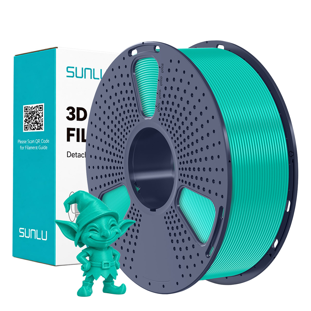 Filament PLA Sunlu Vert Menthe (Macaron) 1,75 mm 1 kg