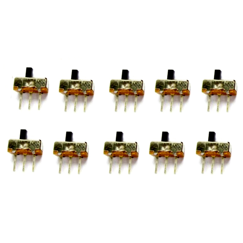 10x interrupteurs à glissière 0.5A 50V DC