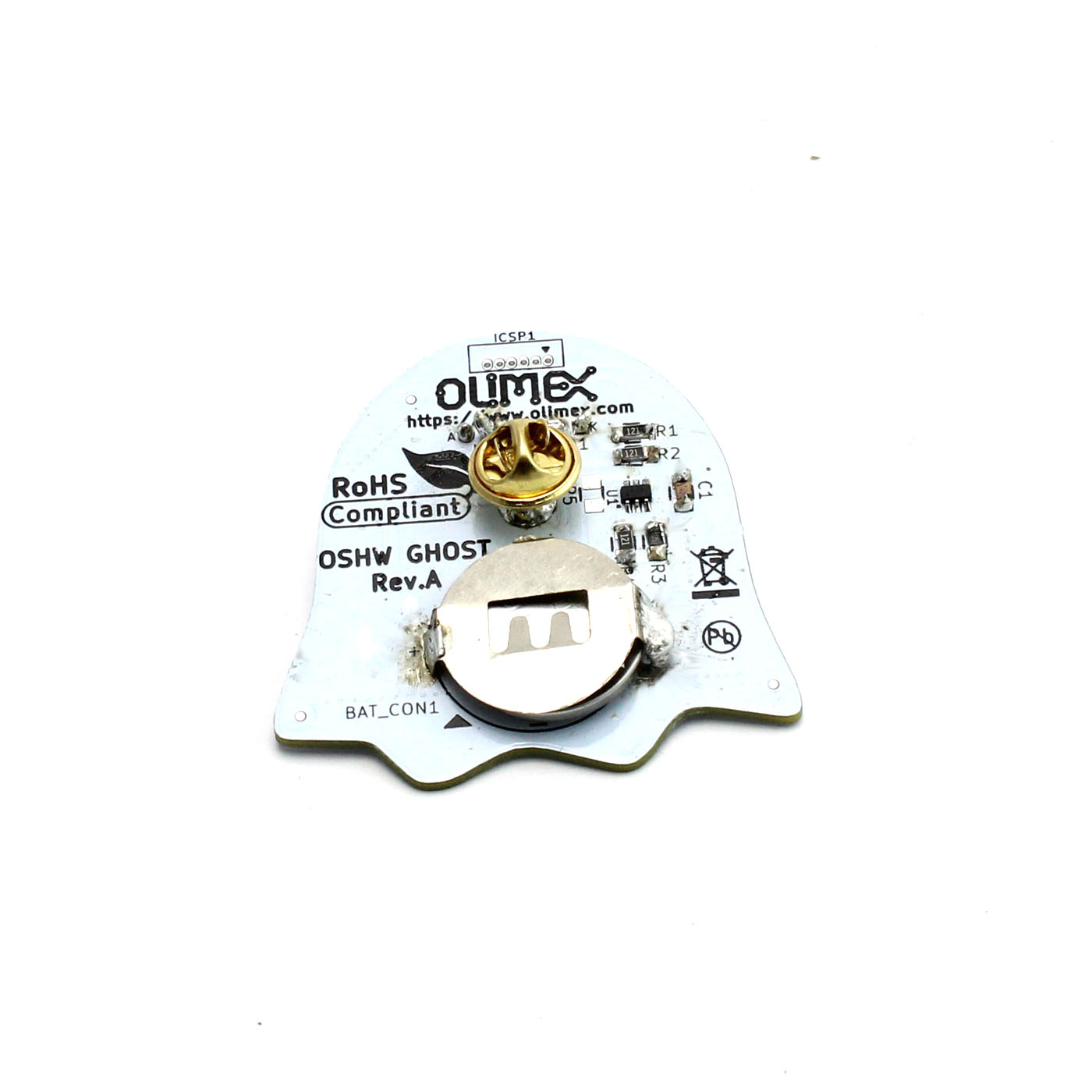 Olimex Opensource Hardware Geist épinglette avec 2 LEDs kit – Image 3