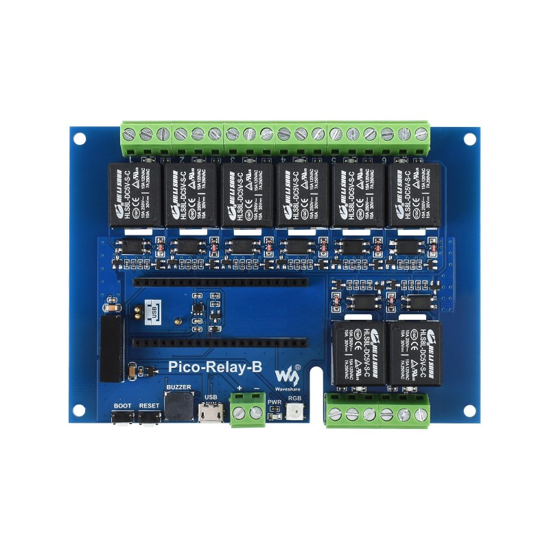 Waveshare Relais industriel 8 canaux pour Raspberry Pi Pico – Image 4