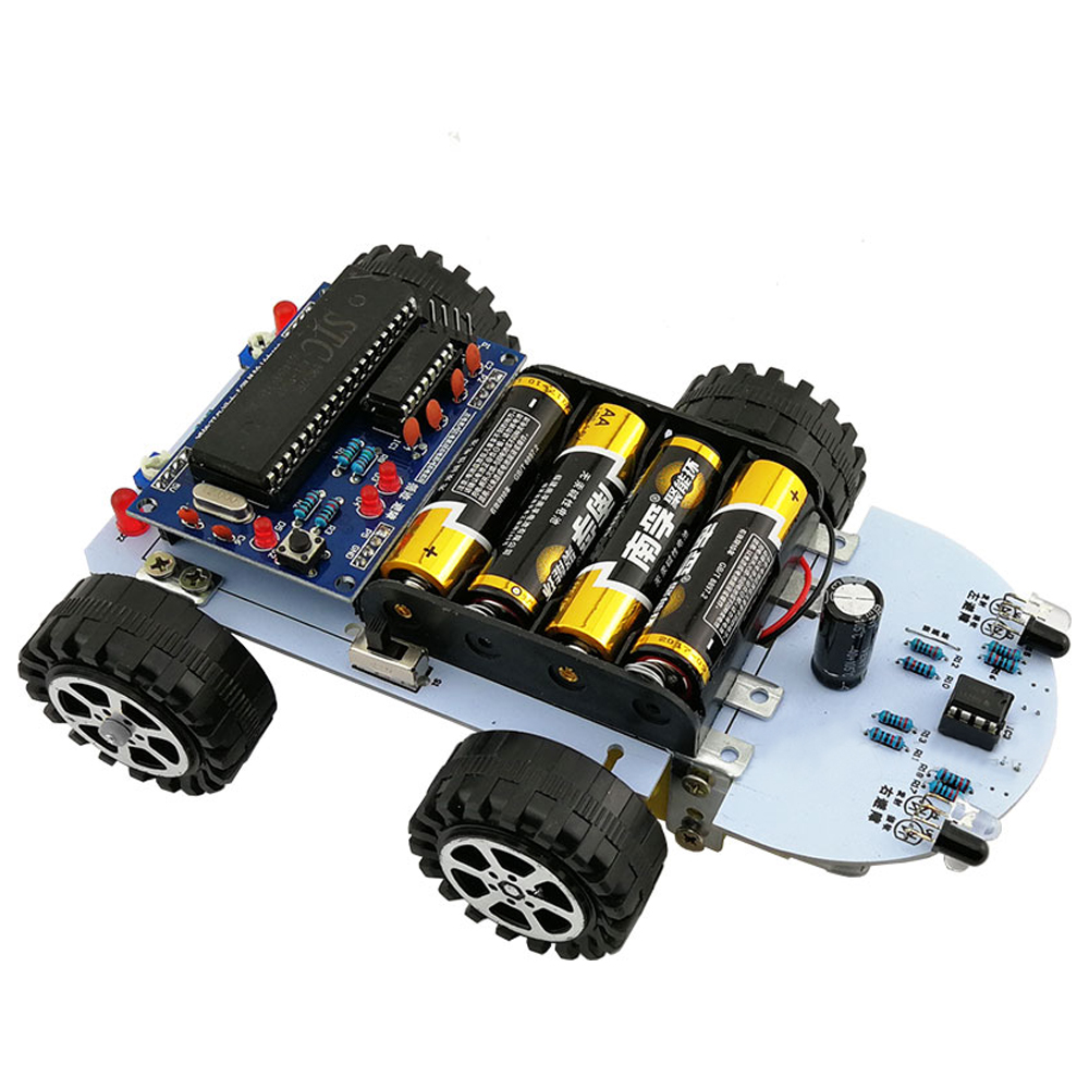 Kit Voiture intelligente avec suivi de ligne et évitement d'obstacles STC89C52