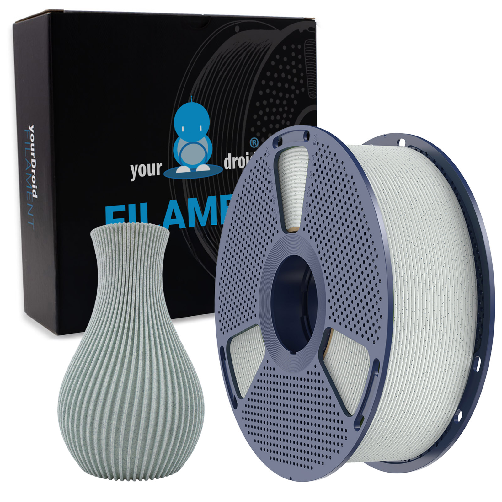yourDroid HS-PLA Filament Marbre Vert Antique 1,75 mm 1 kg