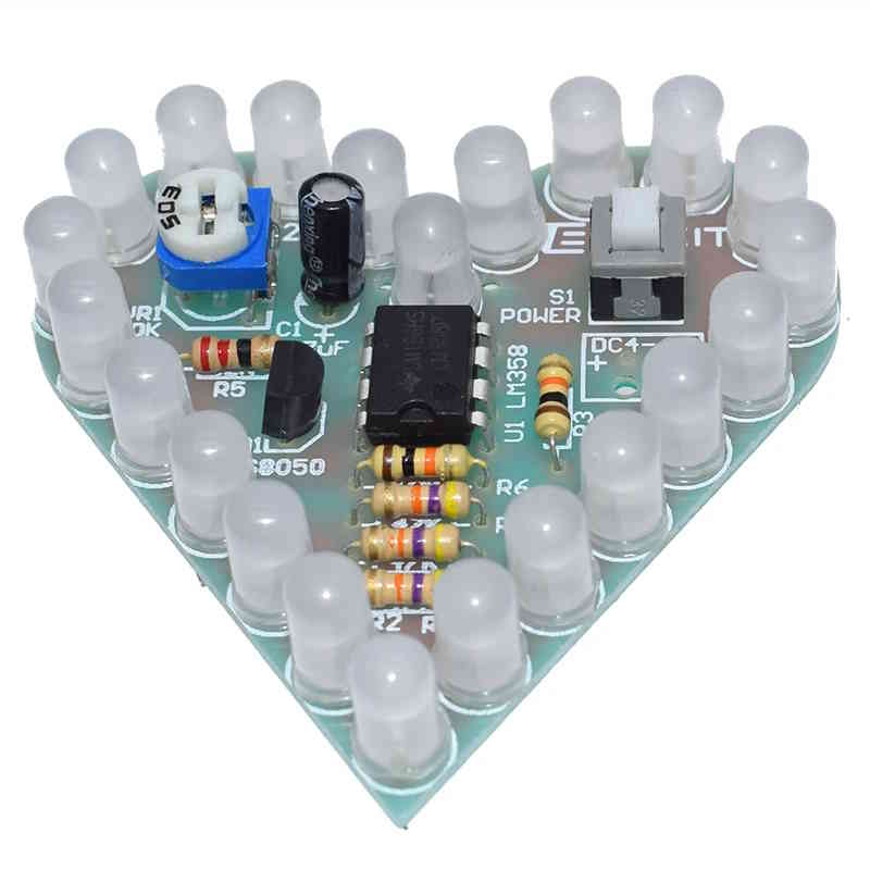 Kit Cœur LED pulsant (rouge) – Image 2