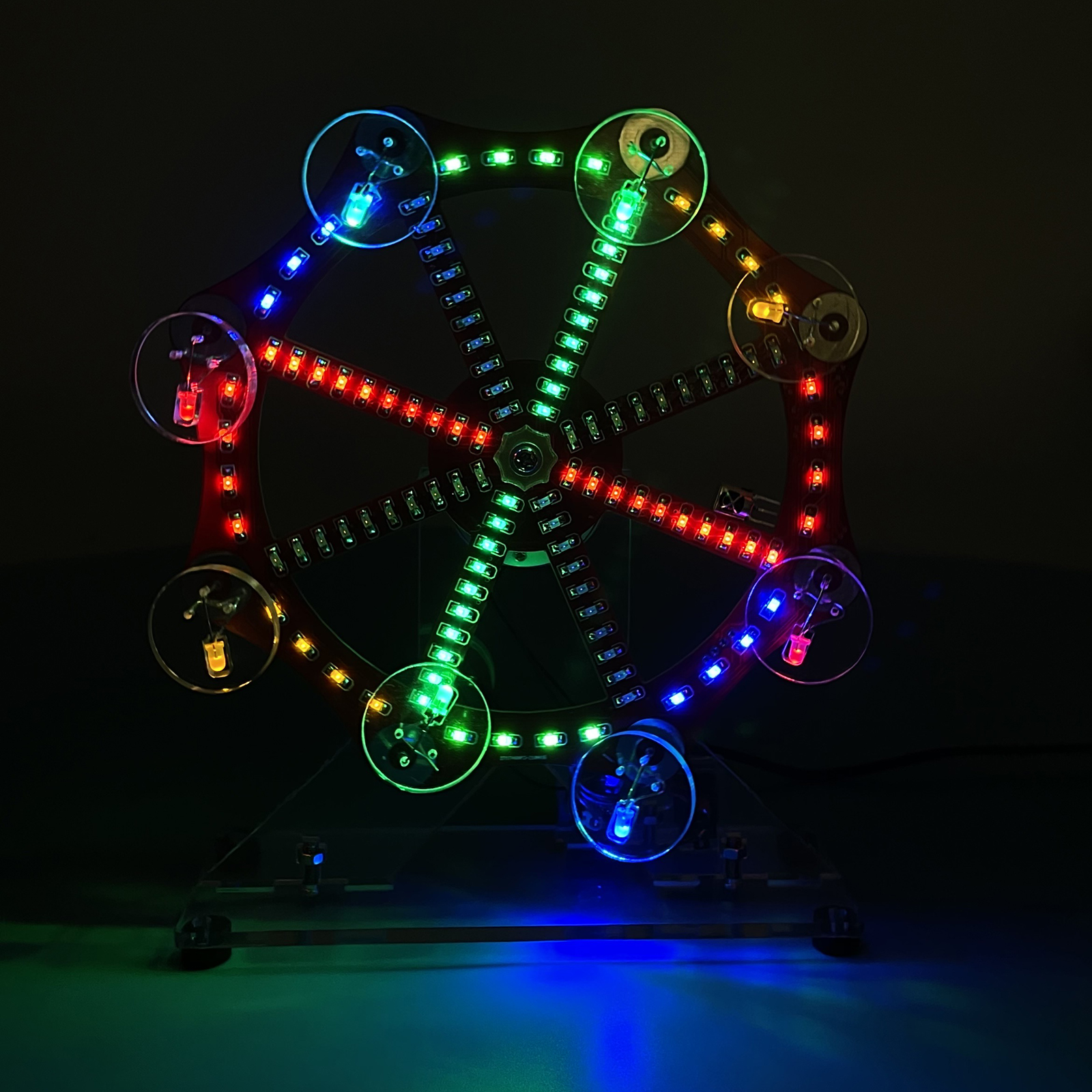 Kit de grande roue LED avec télécommande et animations – Image 9