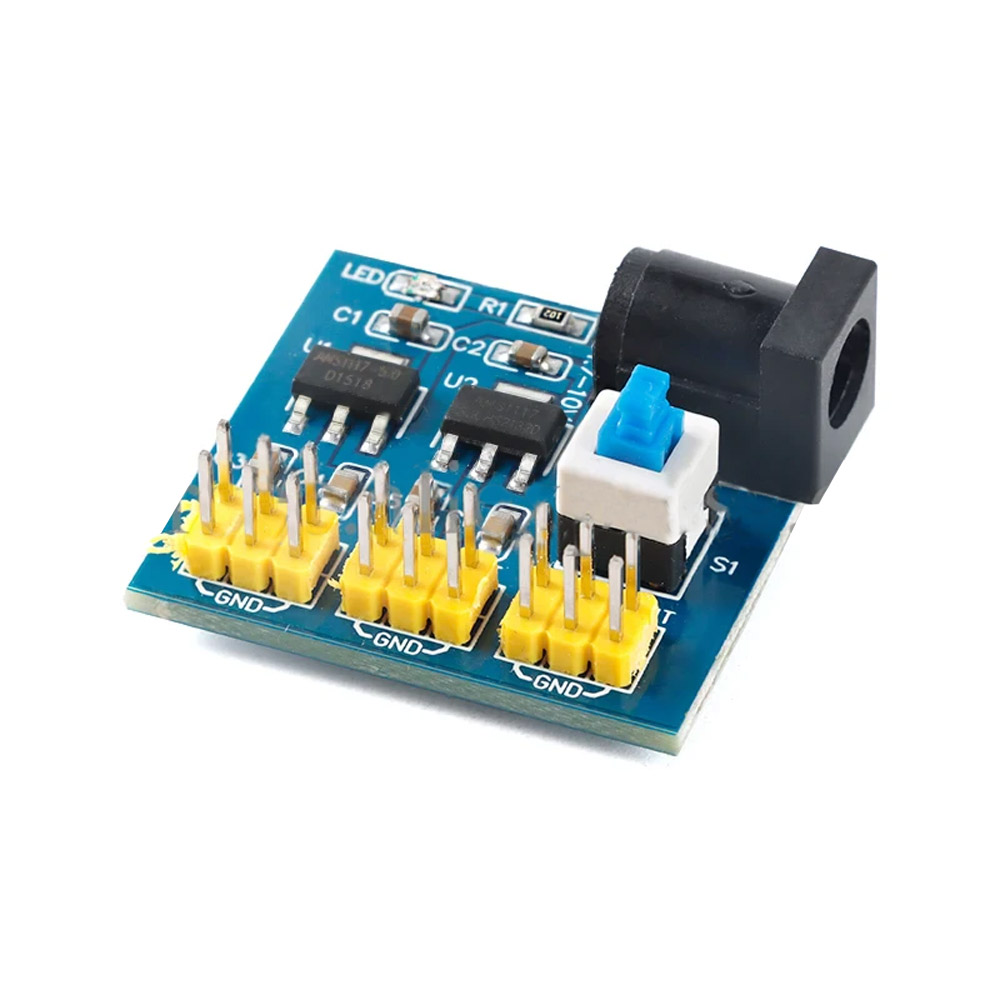 Module convertisseur de tension Power Adapter 12V vers 3,3V/5V/12V AMS1117