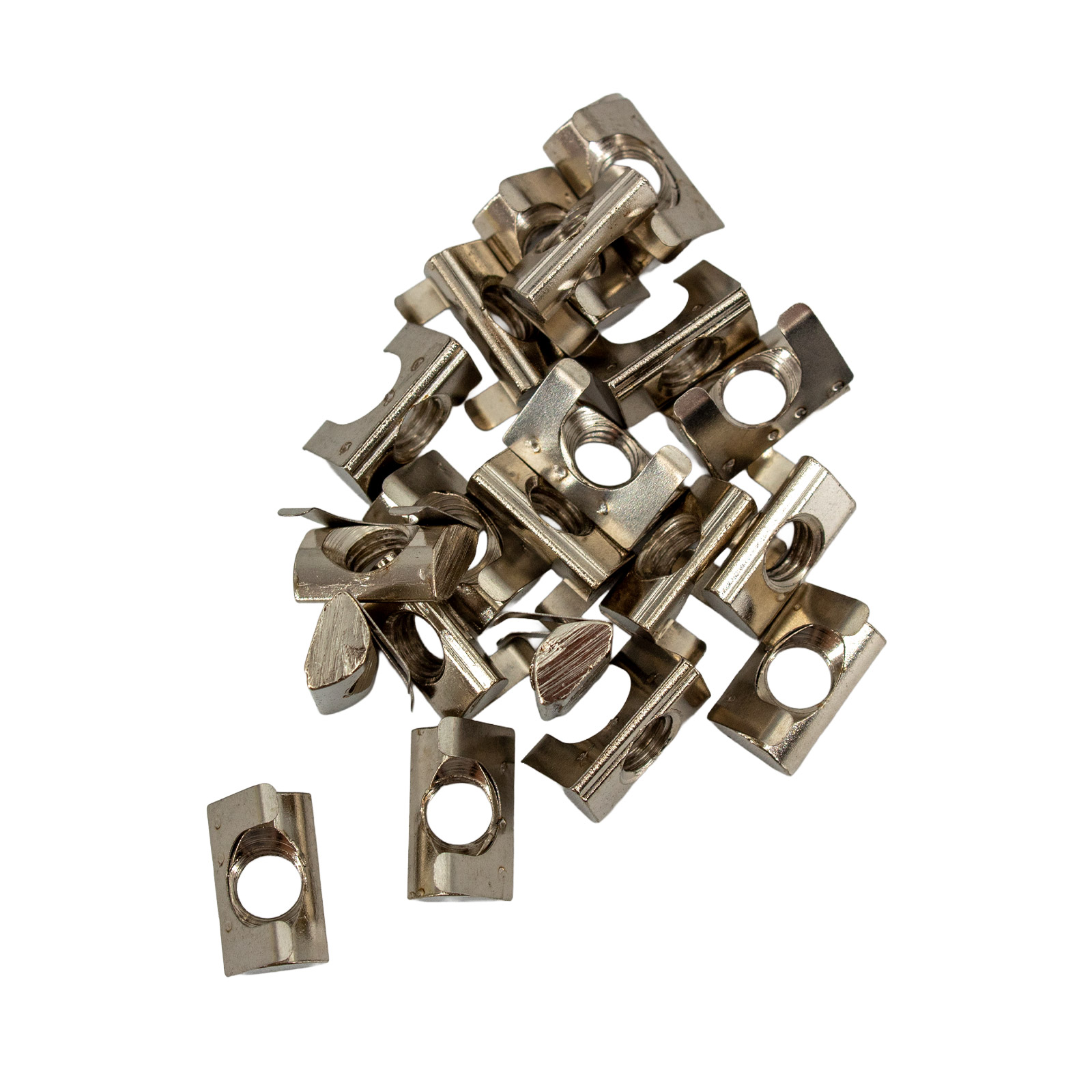 1000x écrou à rainure M5 Nut 6 pivotant avec ressort