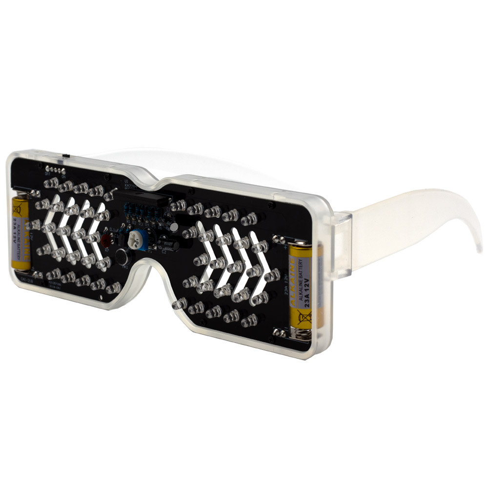 Kit de lunettes à LED sensibles au son