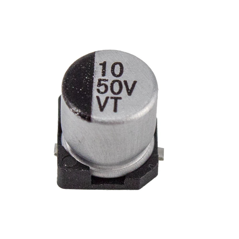 10x condensateur électrolytique CMS 50V 10µF – Image 2