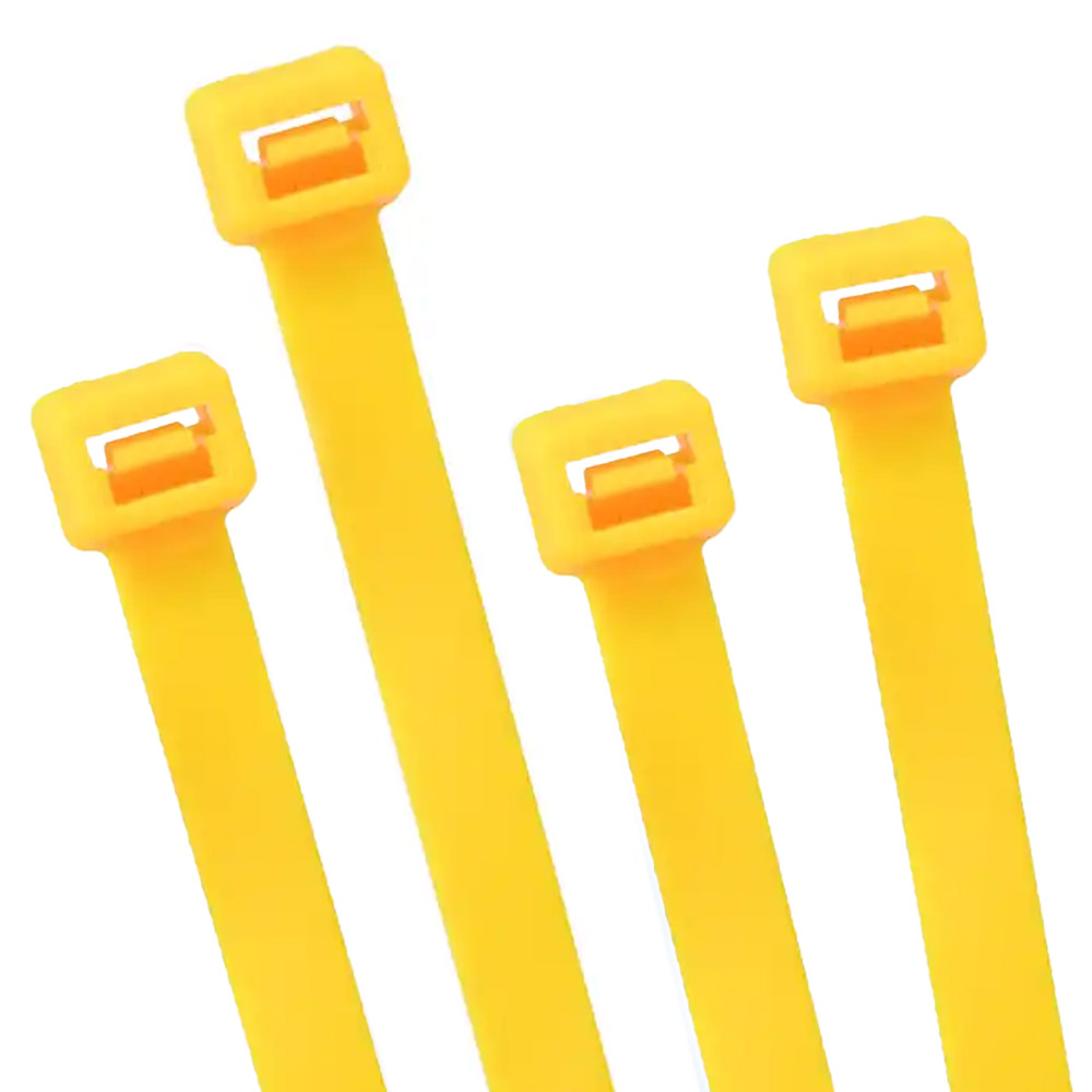 100 colliers de câble jaunes 2,5*100 mm – Image 3