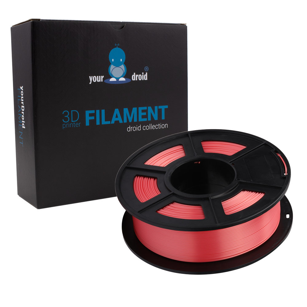 yourDroid BioSilk PLA PLUS Filament Rouge 1.75mm 1kg – Image 2