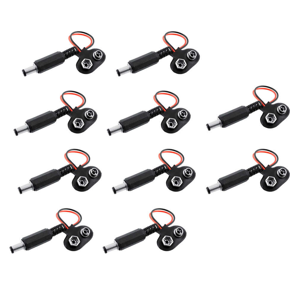 10x Clip pour pile 9V en forme de T