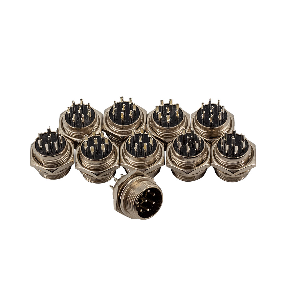 10x GX16 8 broches connecteur mâle + femelle – Image 3
