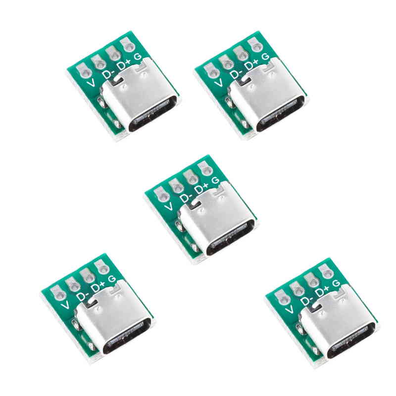 5x carte adaptatrice USB-C 3.1 femelle vers broches