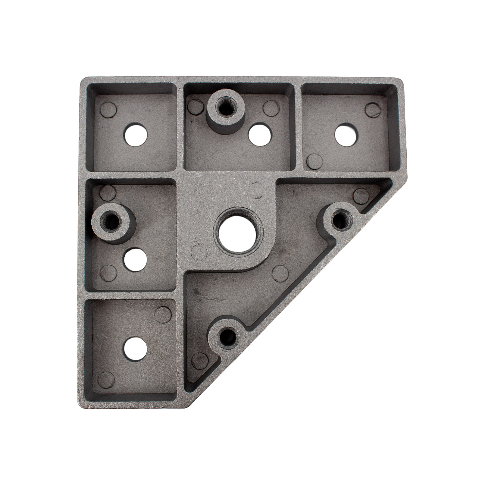 Base de pied réglable 4040 avec filetage M16 pour profilés aluminium 58 x 58 mm écartement des trous – Image 2