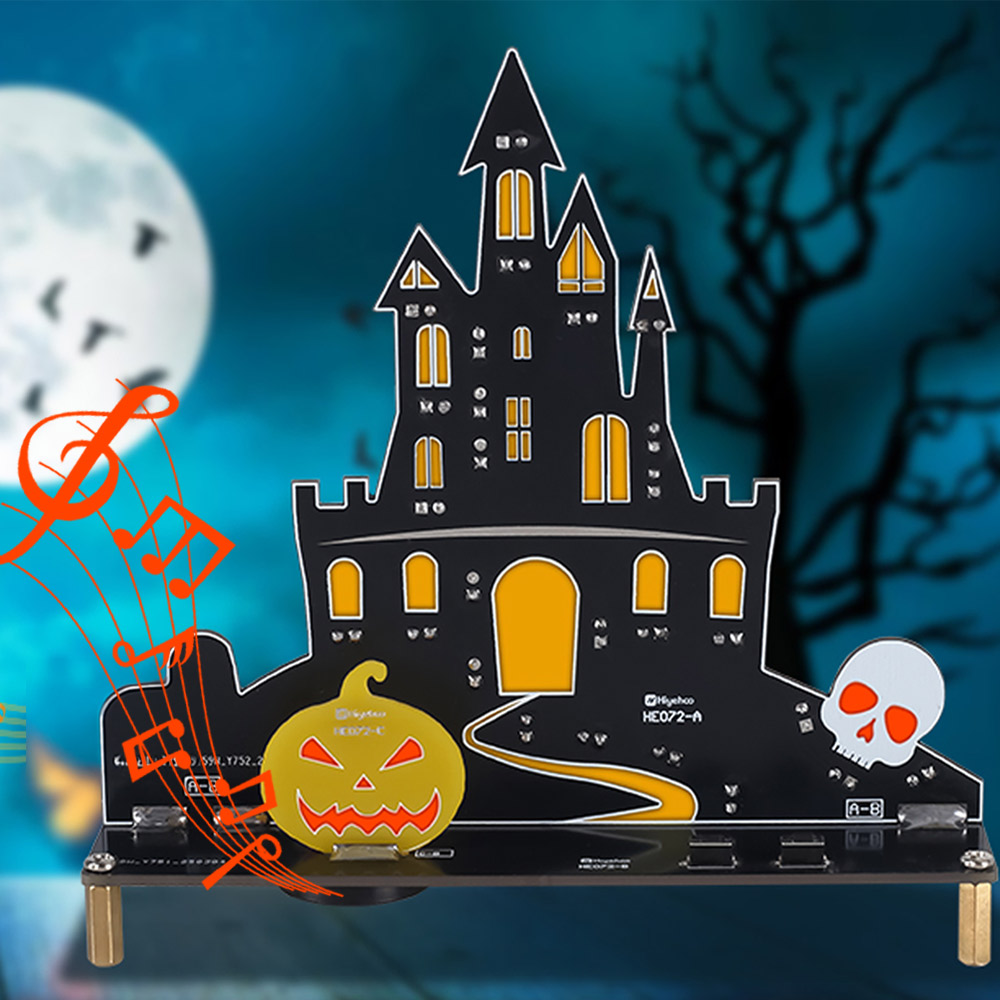 Kit Château hanté d'Halloween – Kit DIY électronique avec LED et son – Image 3