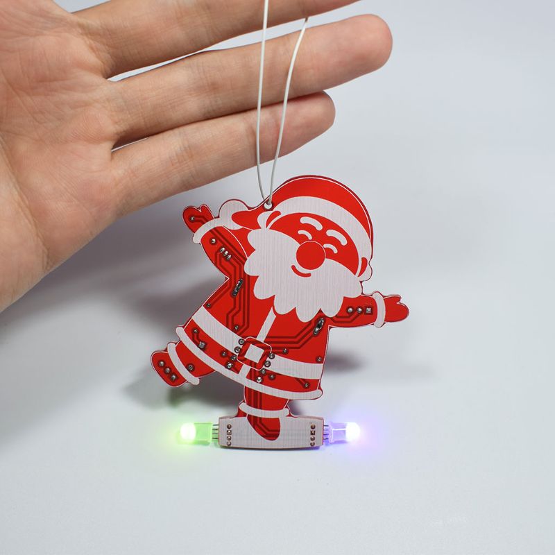 Kit porte-clés LED Père Noël avec motif clignotant – Image 2