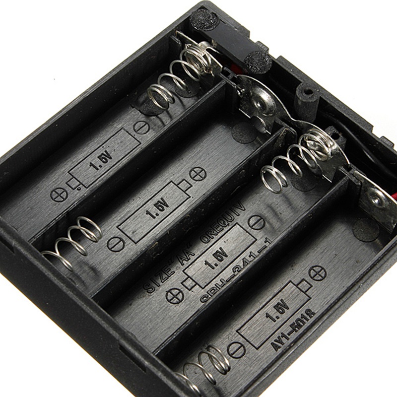 Support de piles pour 4x piles AA 6V avec interrupteur marche/arrêt – Image 4