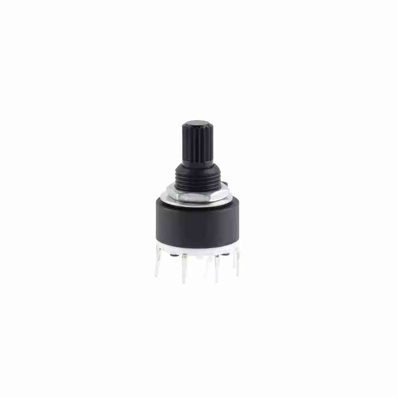 Interrupteur rotatif potentiomètre 16 mm commutateur à bandes 2 pôles 4 positions