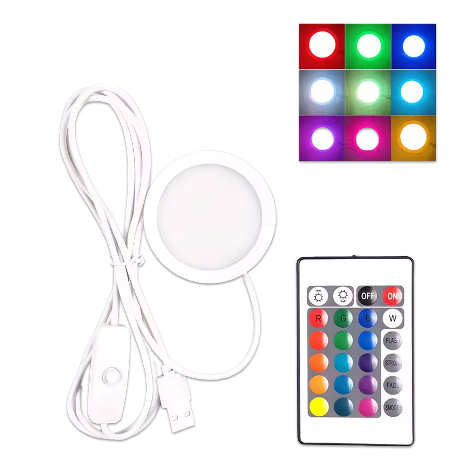 Lampe spot LED RGB compatible avec Bambulab LED Kit USB 5V 3W – Image 2