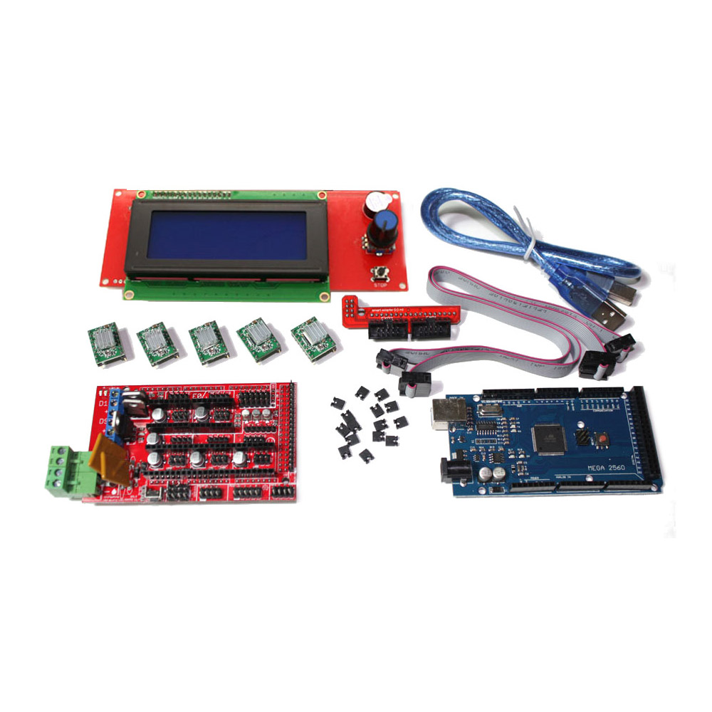Kit RAMPS 1.4 + contrôleur LCD 2004 + 5x A4988 + Mega 2560 R3