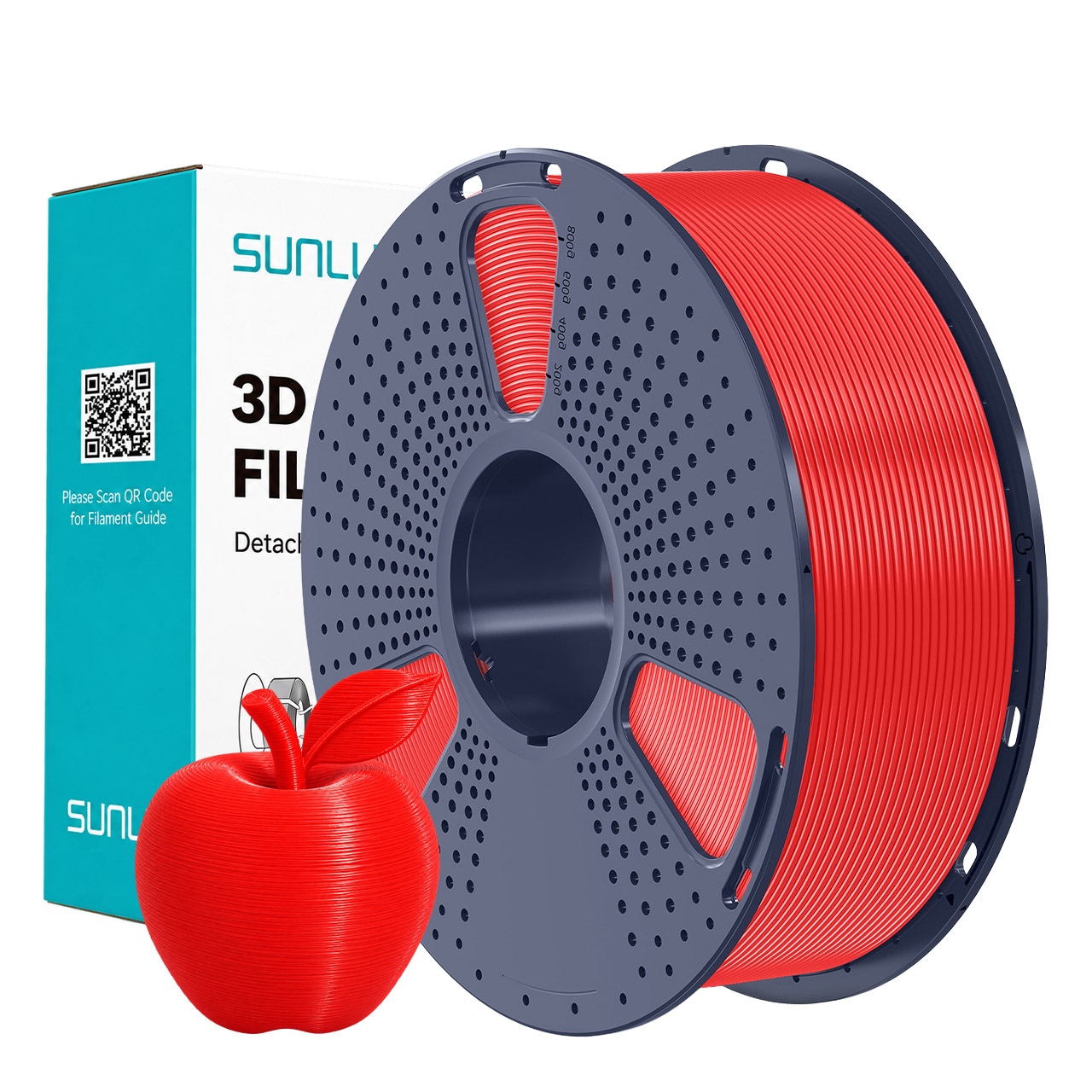 Filament PETG Sunlu Rouge 1,75 mm 1 kg