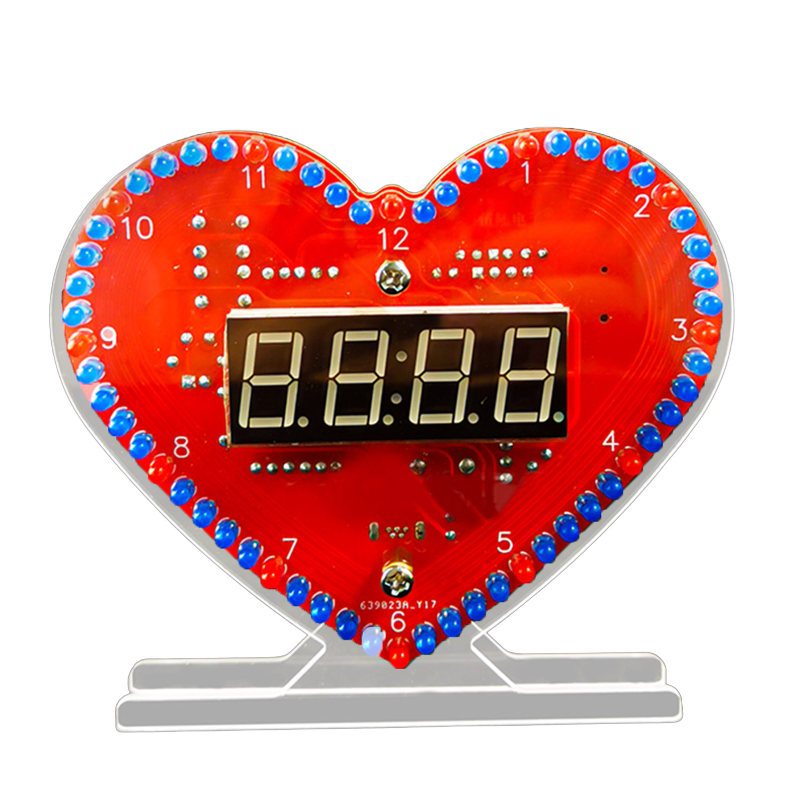 Kit Horloge LED en forme de cœur