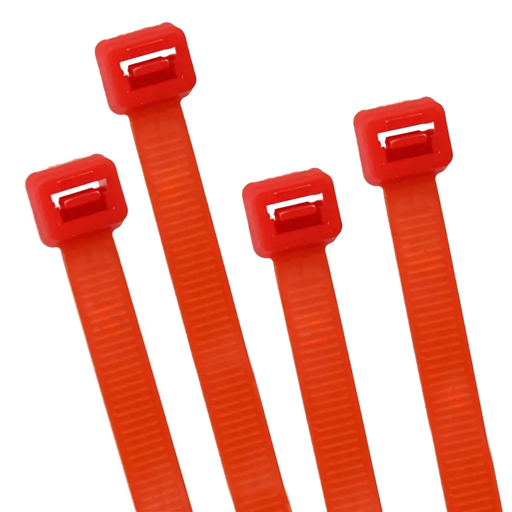 100 colliers de câble rouges 2,5*100 mm – Image 3