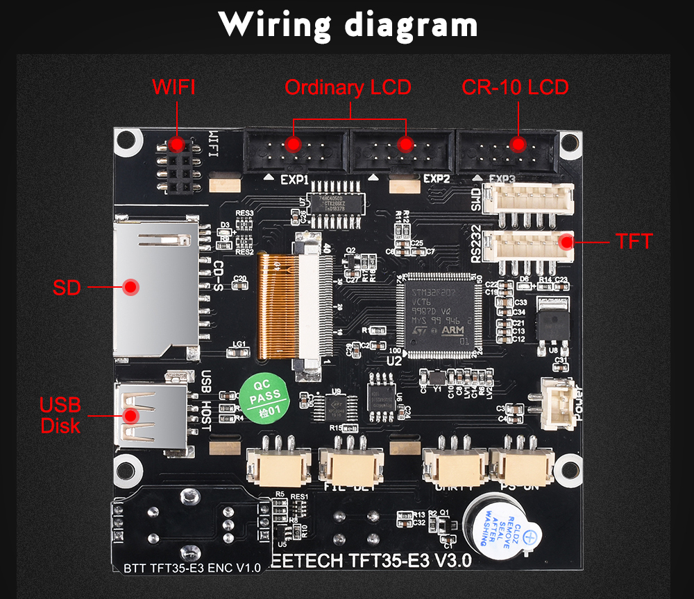 Bigtreetech TFT-35-E3 écran LCD tactile dual mode pour Ender-3/5 – Image 4