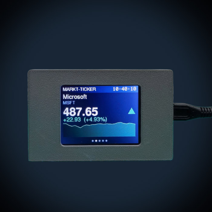 Ticker boursier avec ESP32