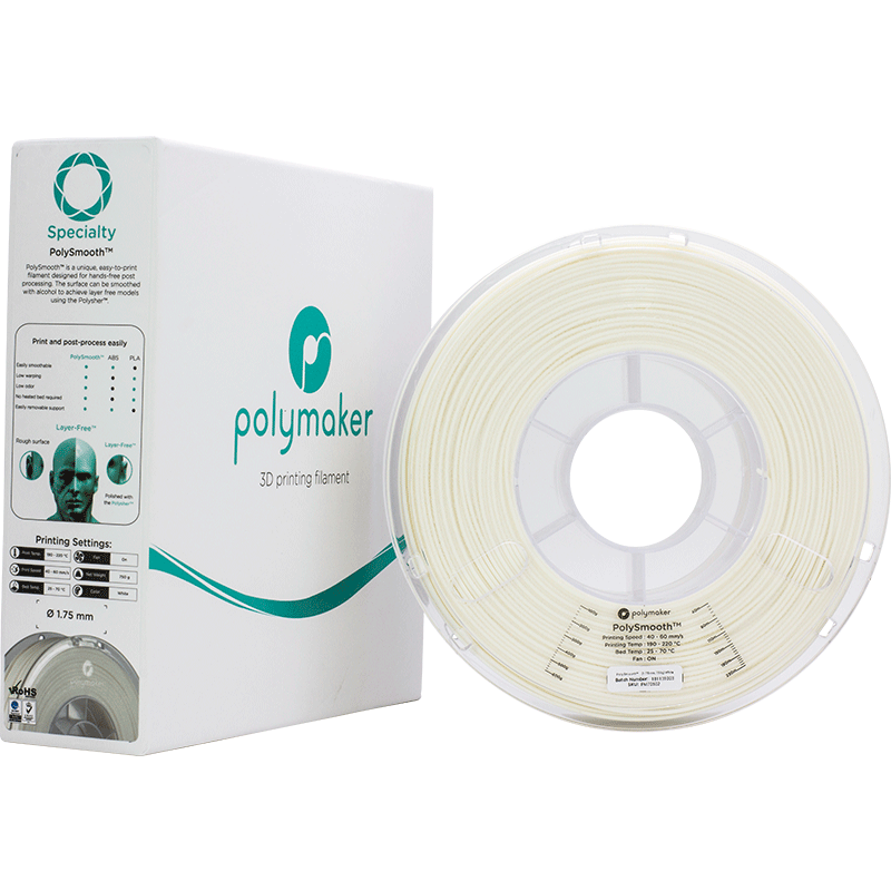 Filament Polysmooth Blanc White 1.75mm 750g – Image 4