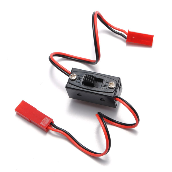 Interrupteur marche/arrêt avec connecteurs JST mâle/femelle pour batteries LiPo RC – Image 2