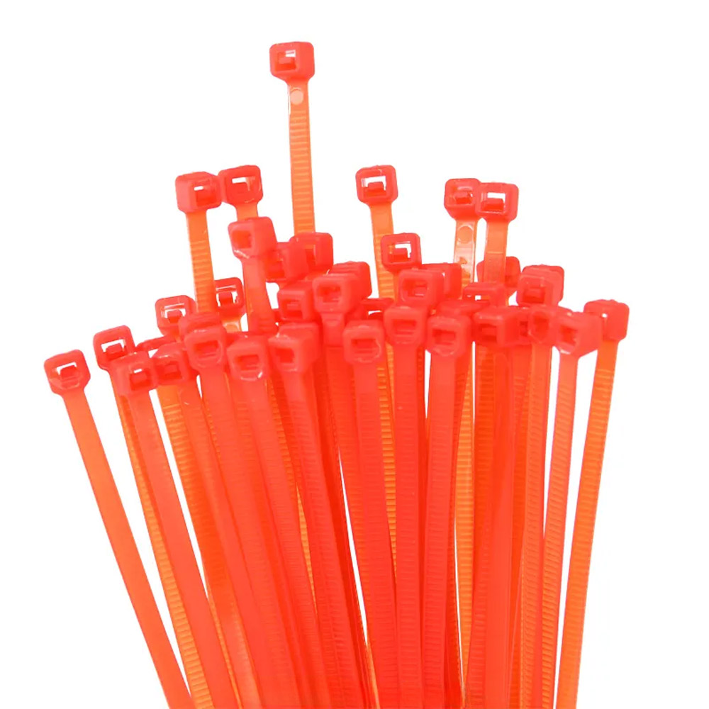 100 colliers de câble rouges 2,5*100 mm – Image 2