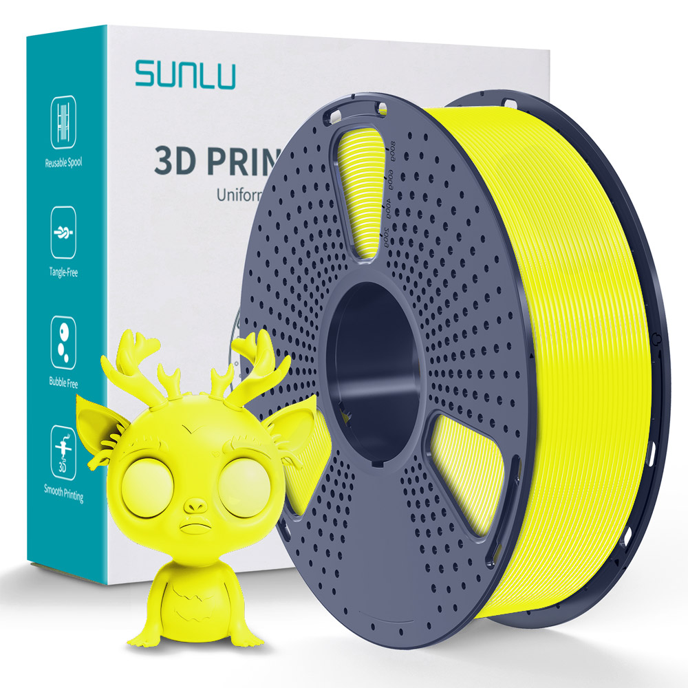 Filament Sunlu TPU Jaune 1,75 mm 500 g