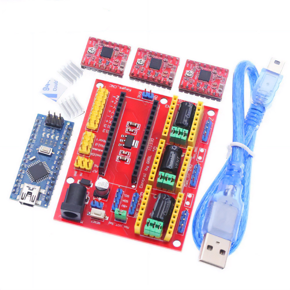 Kit CNC Shield V4 avec carte Arduino Nano et A4988 – Image 2