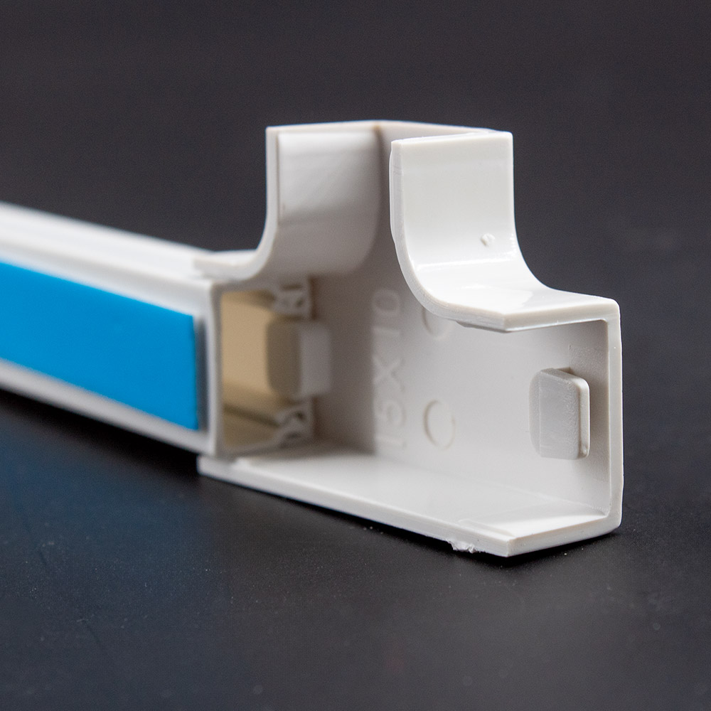 10x yourDroid pièce en T pour gaine de câbles 15x10 blanc – Image 7