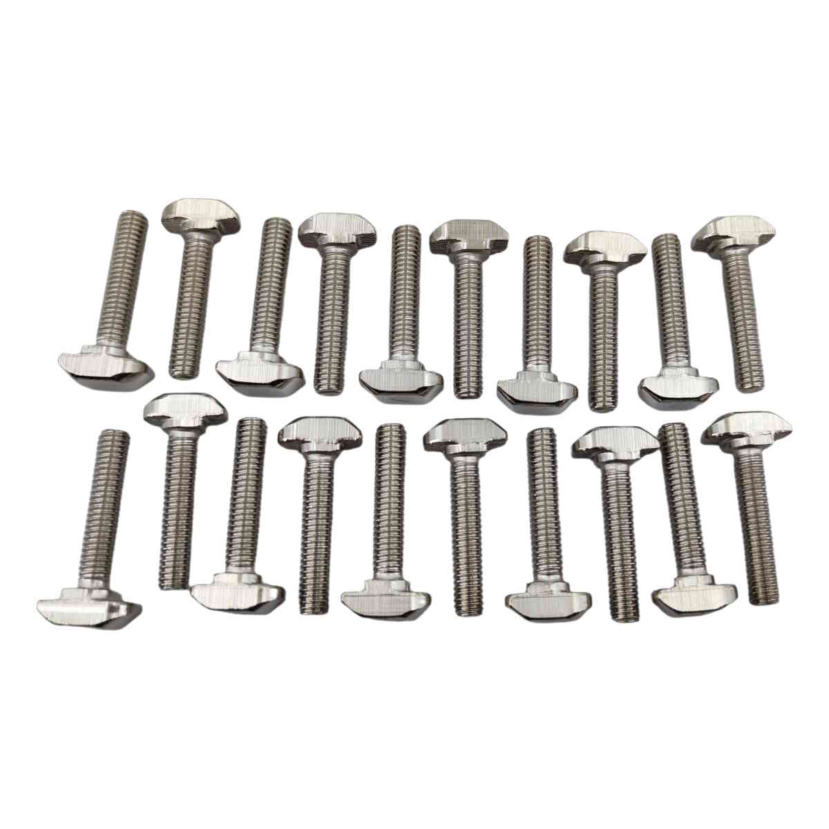 20x vis à tête martelée M5 rainure 6 10 mm